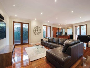 Brown living room idea from a real Australian home - Living Area photo ...