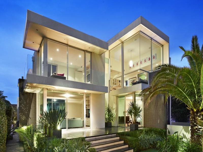 Photo of a glass house exterior from real Australian home - House ...